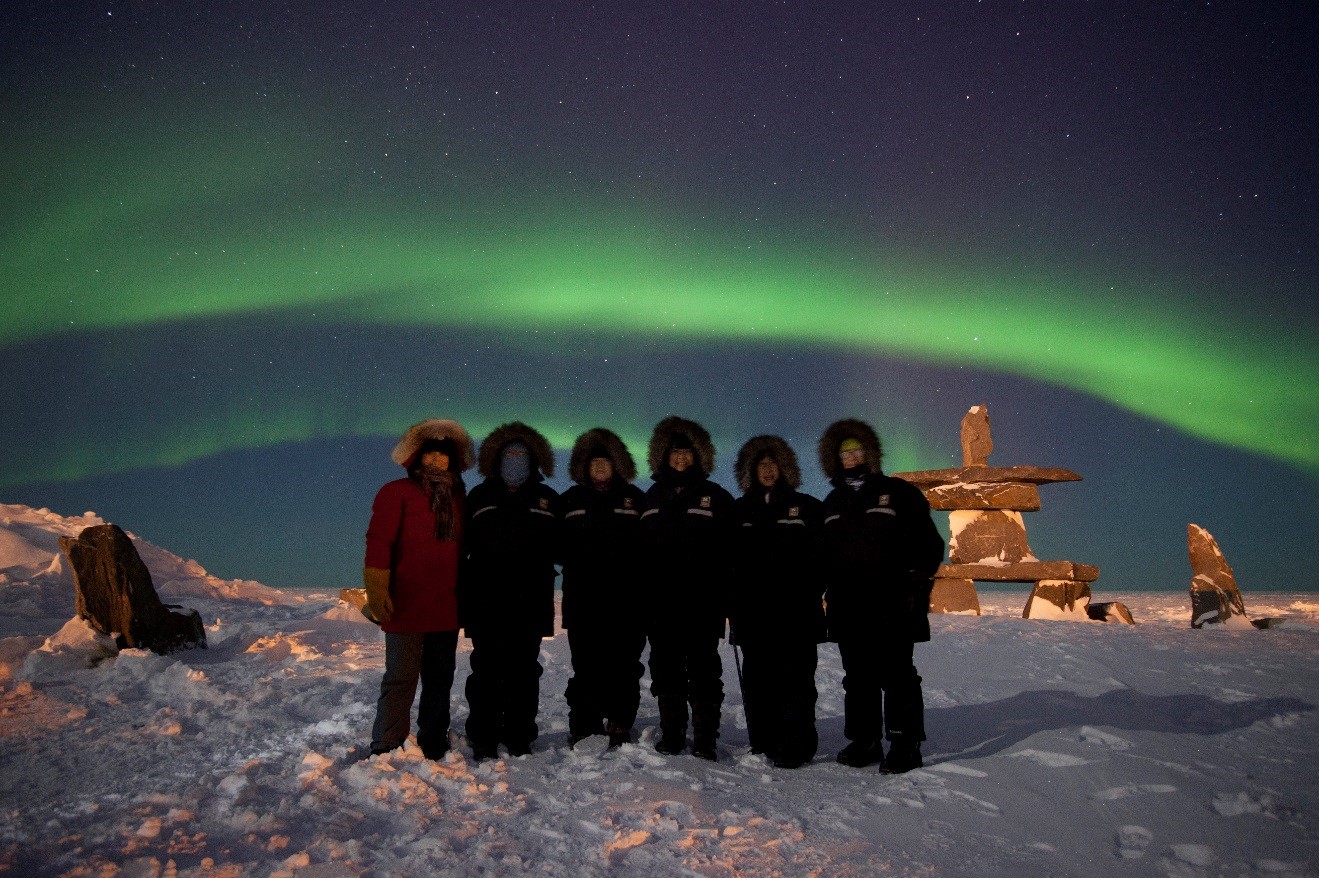 How to Get a Group Photo in Front of the Aurora Borealis